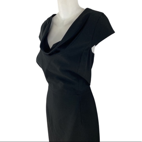 Calvin Klein black cowl neck sheath dress R28 - Picture 6 of 10